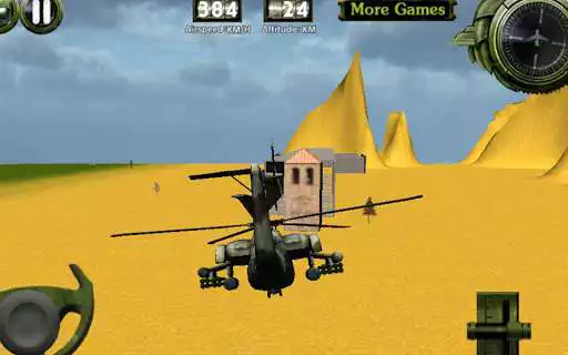 Play Combat helicopter 3D flight