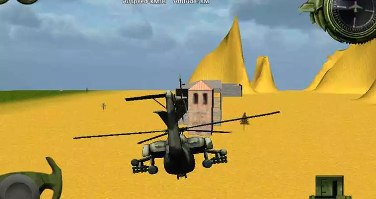 Play Combat helicopter 3D flight