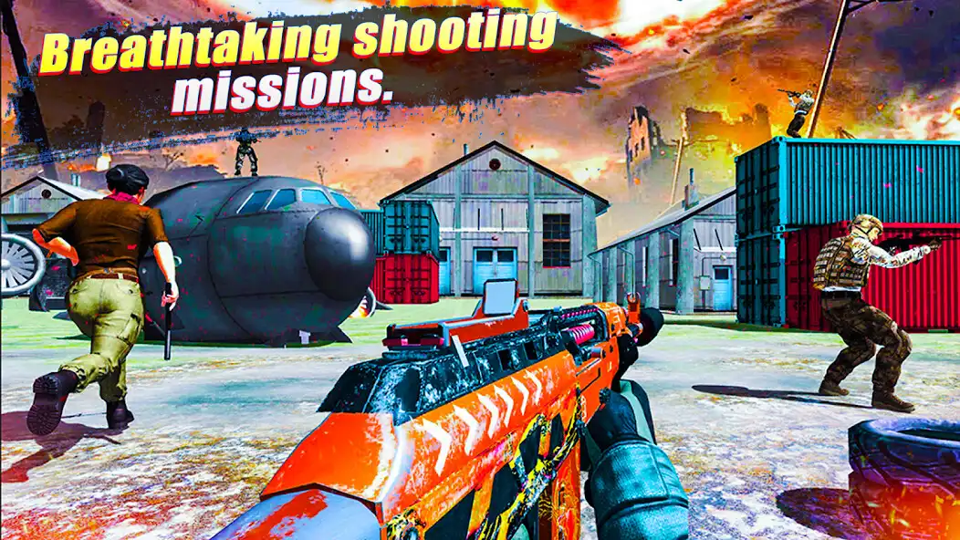 Play Combat Zone - Offline FPS Game as an online game Combat Zone - Offline FPS Game with UptoPlay