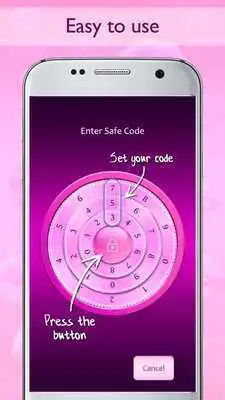 Play Combination Safe Lock Pink Play Combination Safe Lock Pink