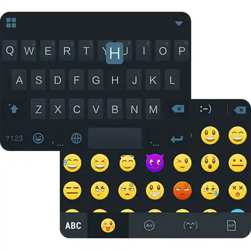 Free play online com.emoji.ikeyboard.theme.Simple_Black  APK