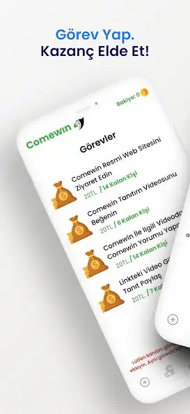 Play Comewin - Kolayca Para Kazan  and enjoy Comewin - Kolayca Para Kazan with UptoPlay