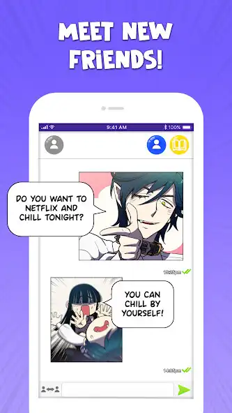 Play Comic Chat - Make Friends as an online game Comic Chat - Make Friends with UptoPlay