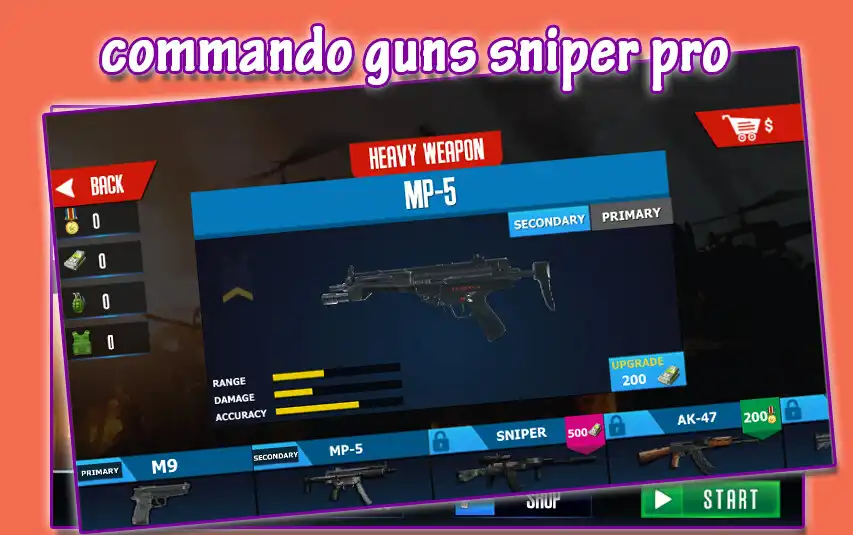 Play Commando Guns Sniper Pro as an online game Commando Guns Sniper Pro with UptoPlay