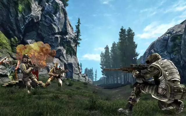 Play commando on mountain adventure