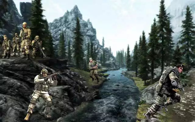 Play commando on mountain adventure