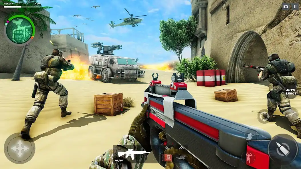 Play Commando Strike Shooting Games as an online game Commando Strike Shooting Games with UptoPlay