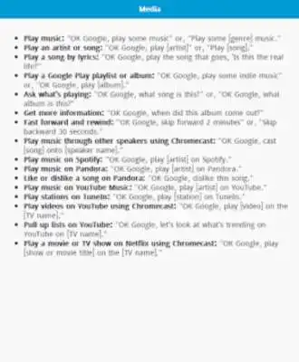 Play Commands for Google Home Play Commands for Google Home