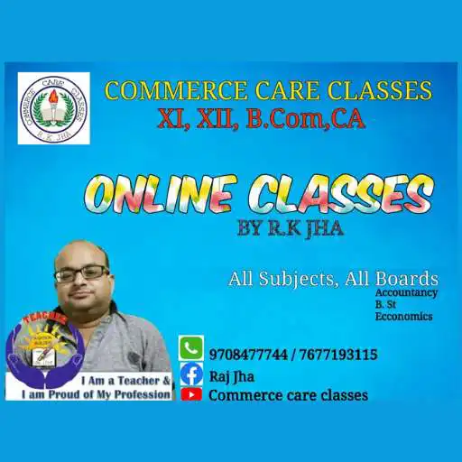 Play COMMERCE Care Classes RK JHA APK