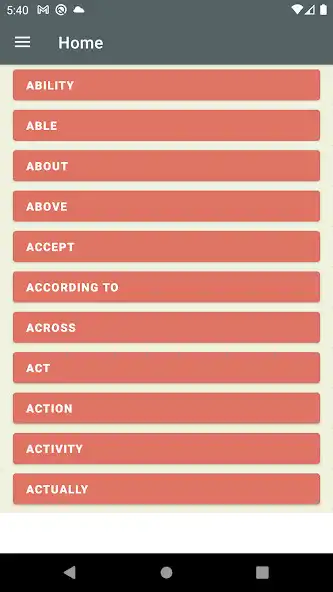 Play Common English Words  Example as an online game Common English Words  Example with UptoPlay