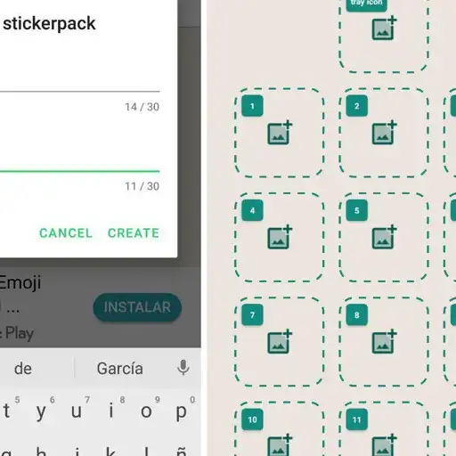 Play como crear stickers whataps APK