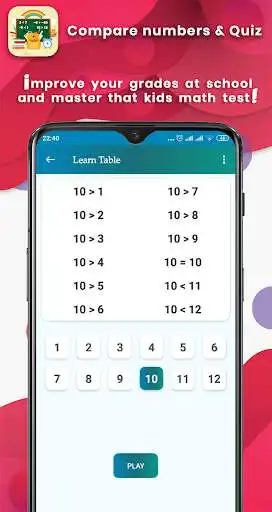 Play Comparing numbers :maths learn  and enjoy Comparing numbers :maths learn with UptoPlay