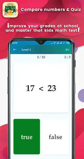 Play Comparing numbers :maths learn as an online game Comparing numbers :maths learn with UptoPlay