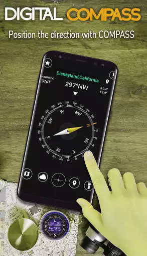 Compass free - Digital Compass online game with UptoPlay