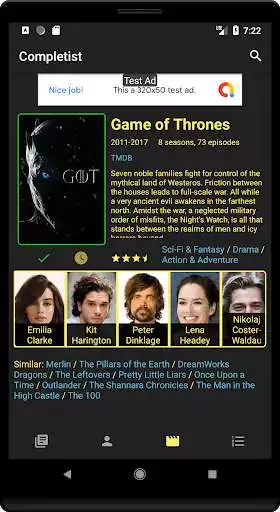 Play Completist - Movie/TV Checklist  Ranker  and enjoy Completist - Movie/TV Checklist  Ranker with UptoPlay
