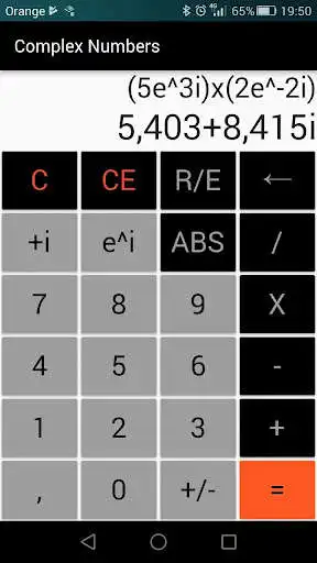Play Complex Number Calculator as an online game Complex Number Calculator with UptoPlay