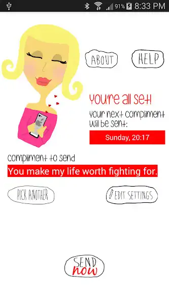 Play Compliment Her as an online game Compliment Her with UptoPlay