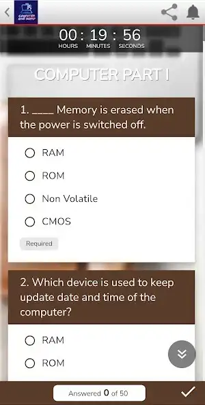 Play Computer Basic MCQ as an online game Computer Basic MCQ with UptoPlay