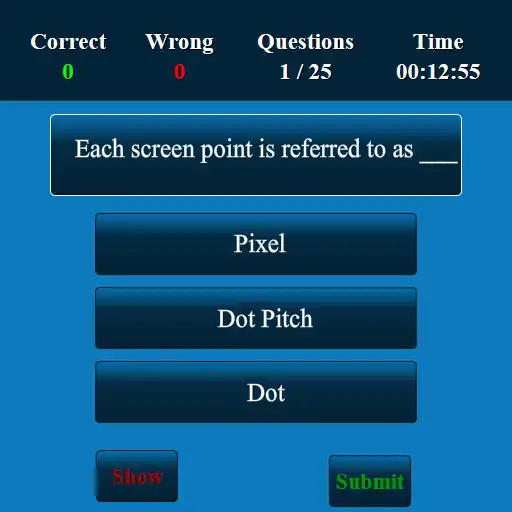 Play Computer Graphics MCQ as an online game Computer Graphics MCQ with UptoPlay