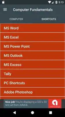 Play Computer Knowledge and Shortcut  for Exam