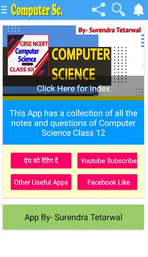 Play Computer Science Class 12th Notes Q & A as an online game Computer Science Class 12th Notes Q & A with UptoPlay