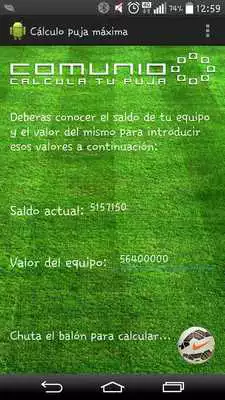 Play Comunio Calculo Puja