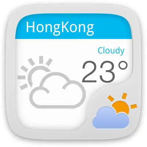 Play Concise white GOWeatherEX APK