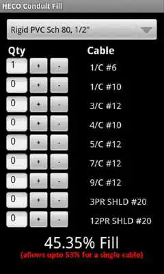 Play Conduit Fill Calculator