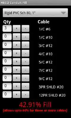 Play Conduit Fill Calculator