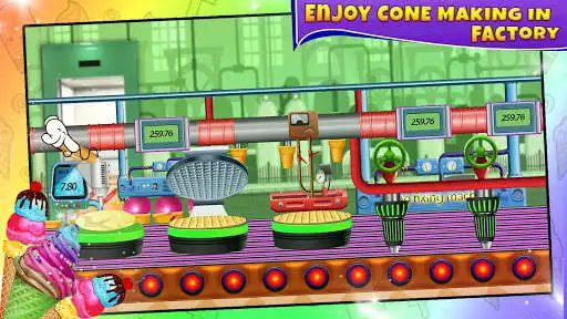 Play Cone Maker Factory: Dessert Biscuit Cooking Game as an online game Cone Maker Factory: Dessert Biscuit Cooking Game with UptoPlay