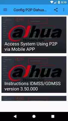 Play Config P2P Dahua iDMSS/gDMSS