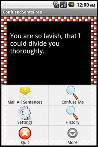 Play ConfusedSentsFree as an online game ConfusedSentsFree with UptoPlay