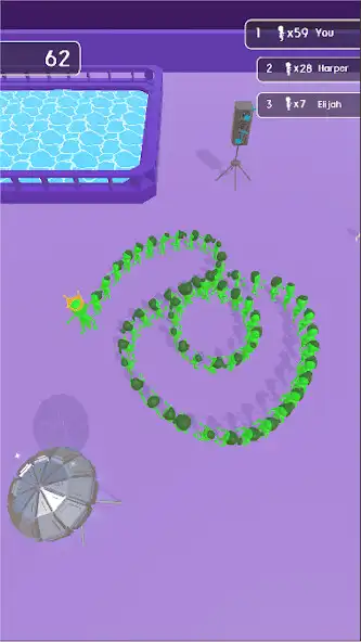 Play Conga Line.io as an online game Conga Line.io with UptoPlay