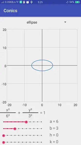 Play Conics: Ellipse and Hyperbola  and enjoy Conics: Ellipse and Hyperbola with UptoPlay