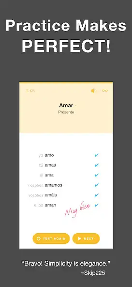 Play Conjuu - Spanish Conjugation as an online game Conjuu - Spanish Conjugation with UptoPlay