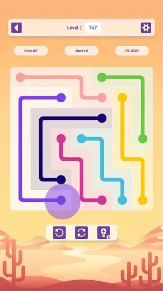 Play Connect Dots: Flow Puzzle Game as an online game Connect Dots: Flow Puzzle Game with UptoPlay