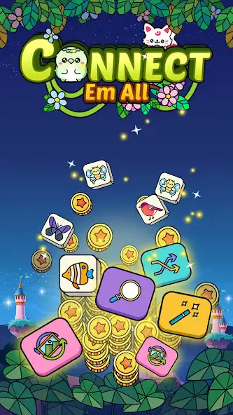 Play Connect Em All - Tile Animal as an online game Connect Em All - Tile Animal with UptoPlay