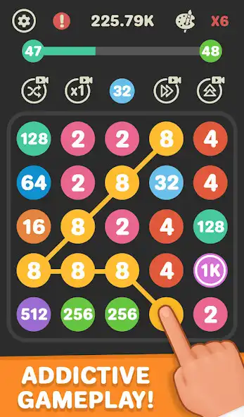 Play Connect The Dots - Color Match as an online game Connect The Dots - Color Match with UptoPlay