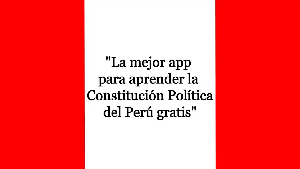 Play Constitución Política del Perú  and enjoy Constitución Política del Perú with UptoPlay
