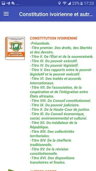 Play Constitution Ivoirienne  and enjoy Constitution Ivoirienne with UptoPlay