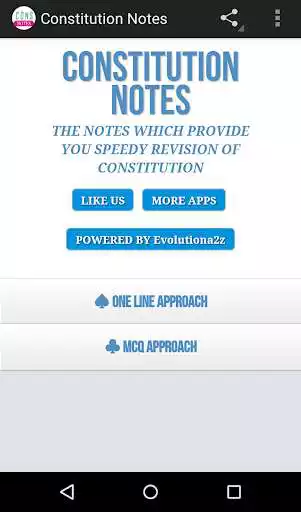 Play APK CONSTITUTION NOTES (UPSC, SSC)  and enjoy CONSTITUTION NOTES (UPSC, SSC) with UptoPlay in.evolutiona2z.constitutionnotes