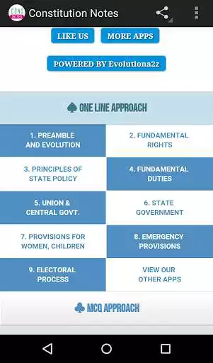 Play APK CONSTITUTION NOTES (UPSC, SSC)  and enjoy CONSTITUTION NOTES (UPSC, SSC) with UptoPlay in.evolutiona2z.constitutionnotes