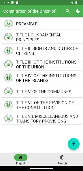 Play Constitution of Comoros  and enjoy Constitution of Comoros with UptoPlay