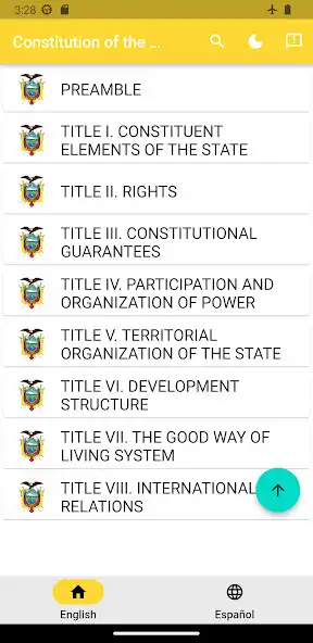 Play Constitution of Ecuador  and enjoy Constitution of Ecuador with UptoPlay