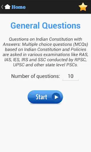 Play Constitution of India Question as an online game Constitution of India Question with UptoPlay