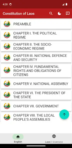 Play Constitution of Laos  and enjoy Constitution of Laos with UptoPlay