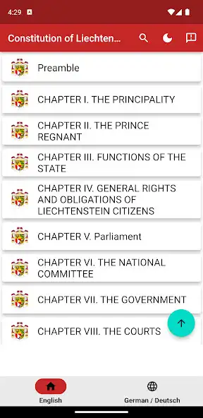 Play Constitution of Liechtenstein  and enjoy Constitution of Liechtenstein with UptoPlay
