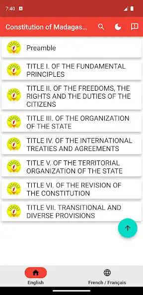 Play Constitution of Madagascar  and enjoy Constitution of Madagascar with UptoPlay
