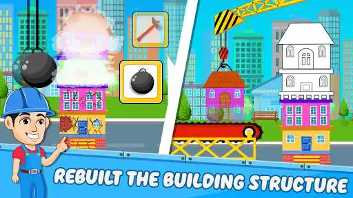 Play Construction Game as an online game Construction Game with UptoPlay
