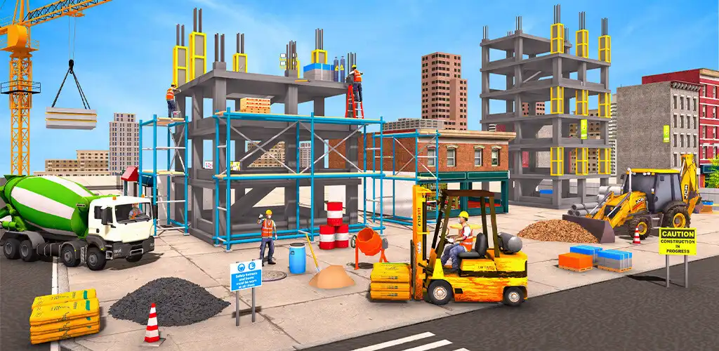 Play Construction Stickman City as an online game Construction Stickman City with UptoPlay